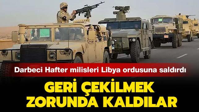 Darbeci Hafter Libya ordusuna ait karargaha saldrd: Geri ekilmek zorunda kaldlar