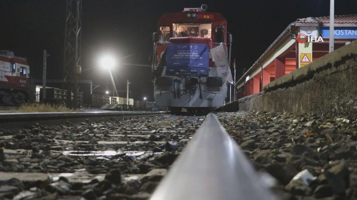 Trkiye'den in'e ihracat yk tayan tren Sivas'a ulat