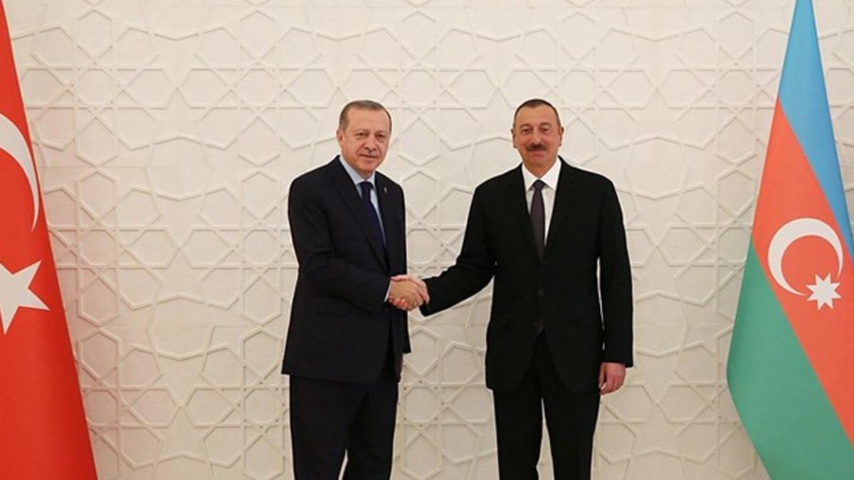 Bakan Erdoan, bugn Aliyev ile grecek