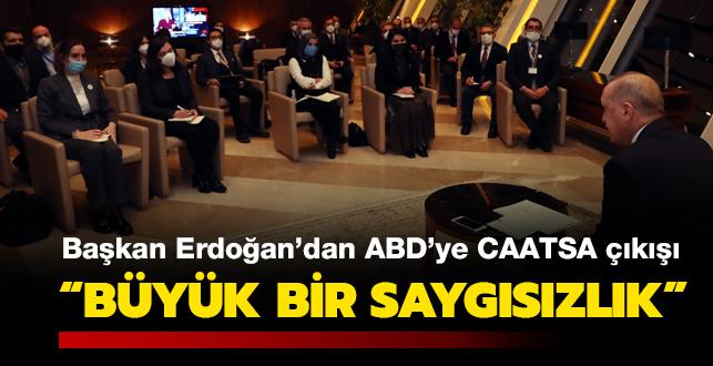 Son dakika haberi... Bakan Erdoan'dan ok sert ABD'ye CAATSA k: Trkiye'ye yaplm byk bir saygszlktr