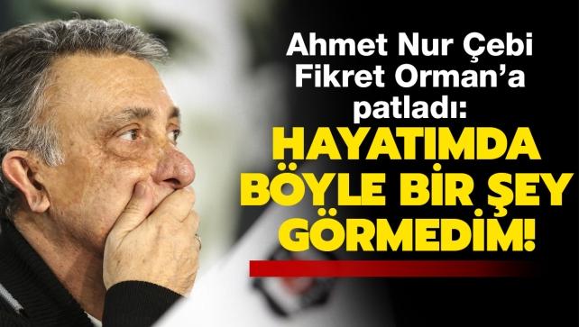 Son dakika haberi... Ahmet Nur Çebi'den Fikret Orman yönetimine tepki: Hayatımda böyle bir şey görmedim