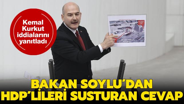Son dakika haberi... ileri Bakan Soylu'dan Meclis'te HDP'lileri susturan cevap