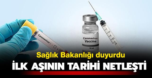 Son dakika haberi... Sağlık Bakanlığı duyurdu: İlk koronavirüs aşısı için tarih netleşti
