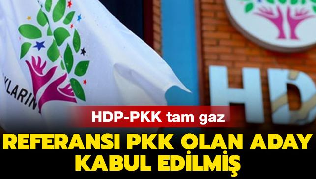 HDP-PKK tam gaz: Referans PKK olan aday kabul edilmi