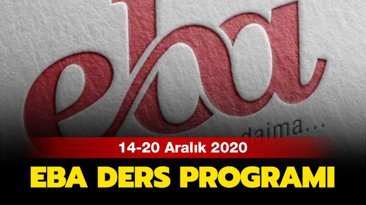 EBA 14-20 Aralk ders program nasl" EBA ders program burada!