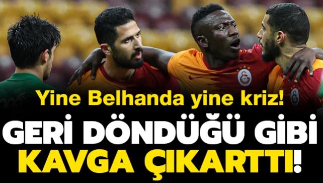 Son dakika! Galatasaray'da Belhanda ile Emre Akbaba arasnda frikik kavgas