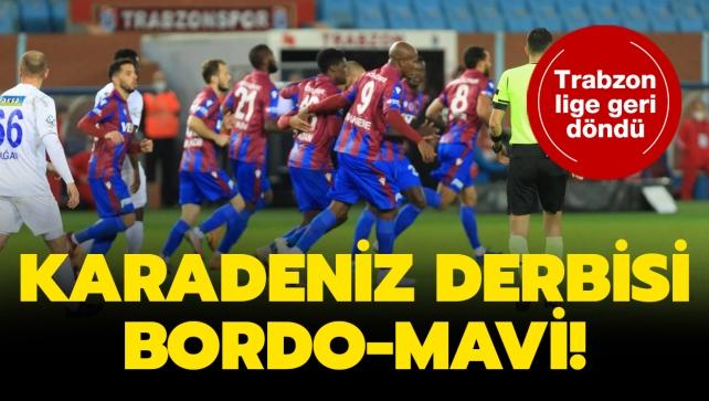 Son dakika haberi: Karadeniz derbisinde kazanan Trabzonspor