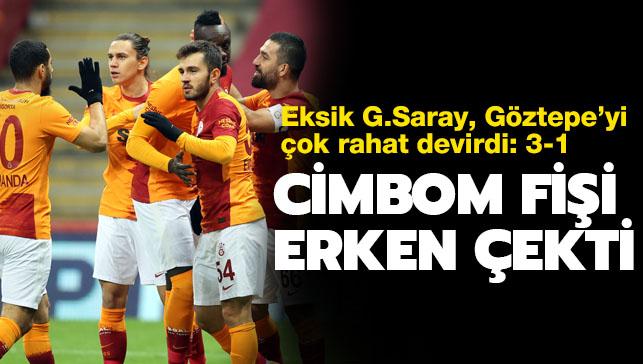 Eksik Galatasaray Gztepe'yi yenmesini bildi