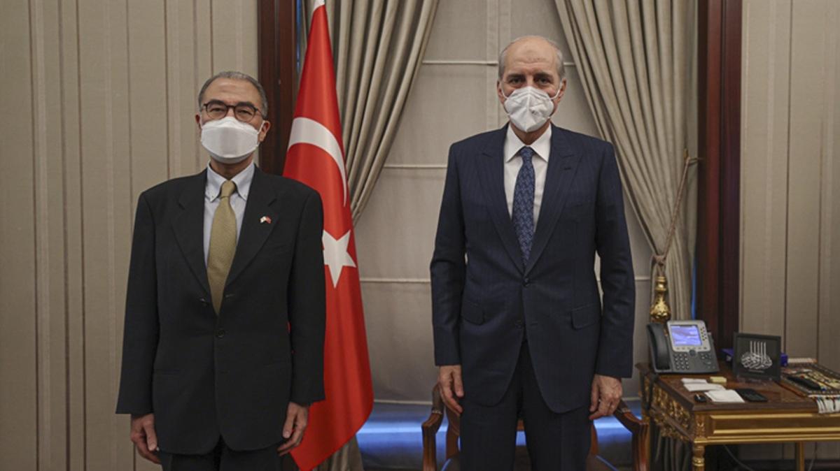 AK Parti Genel Bakanvekili Numan Kurtulmu, Japonya ve Fransa'nn Ankara bykelilerini kabul etti