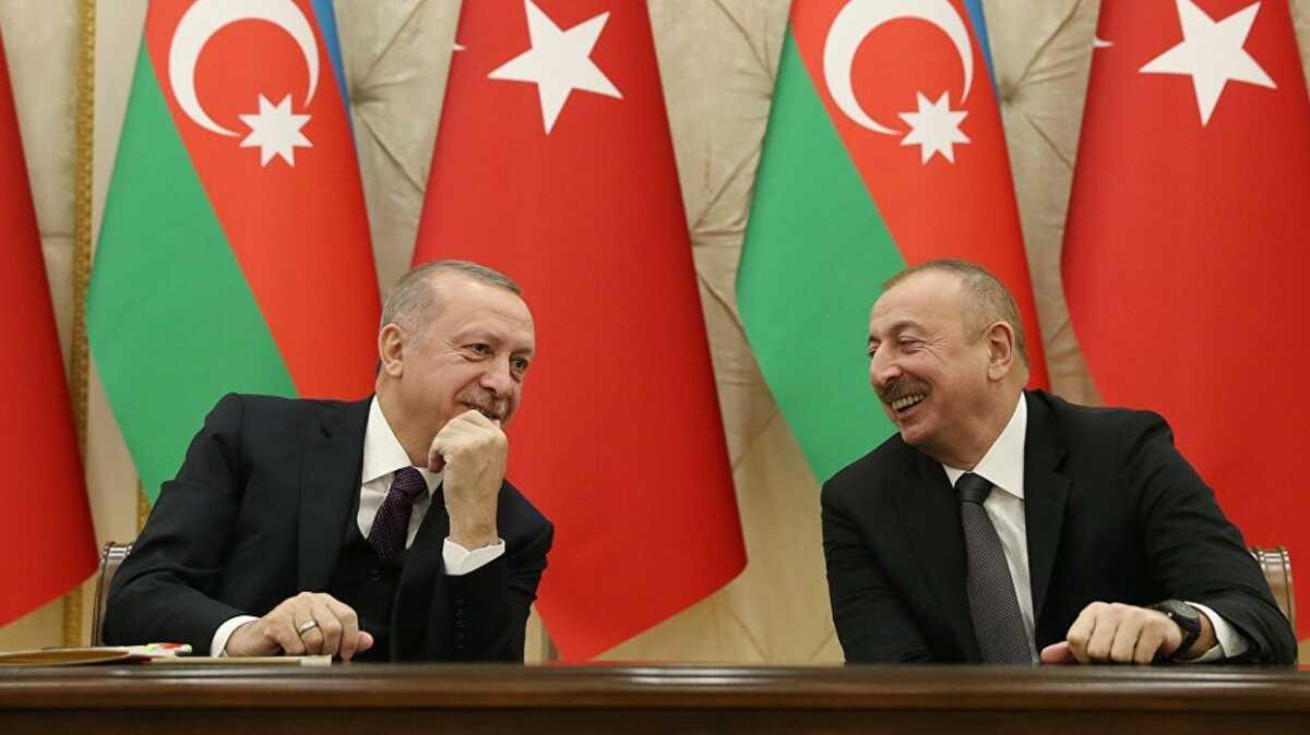 Bakan Erdoan Azerbaycan Cumhurbakan Aliyev ile grt