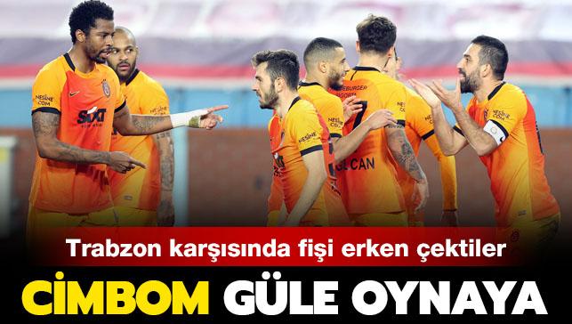 Galatasaray Trabzonspor karsnda 2 gol att, 3 puan kapt
