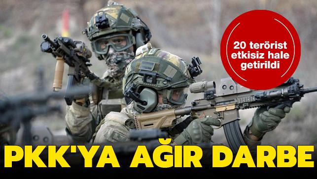 Son dakika haberi: Barış Pınarı bölgesinde 20 terörist etkisiz hale getirildi