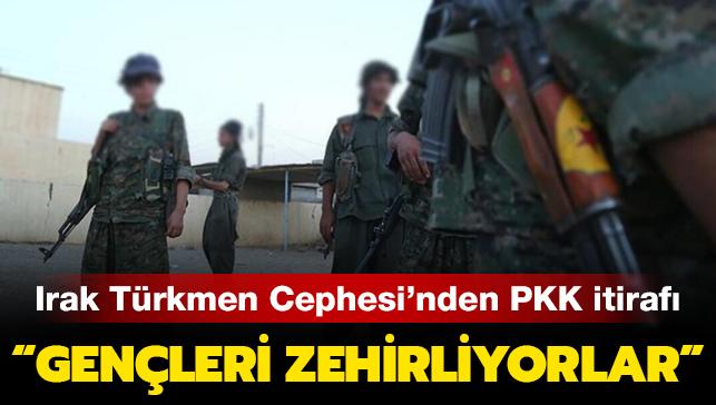 Irak Trkmen Cephesi'nden terr rgt PKK itiraf: Genleri zehirliyorlar