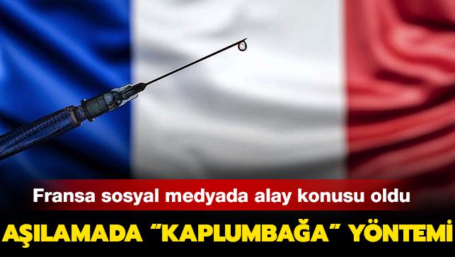 Alamada "kaplumbaa" yntemi... Fransa sosyal medyada alay konusu oldu