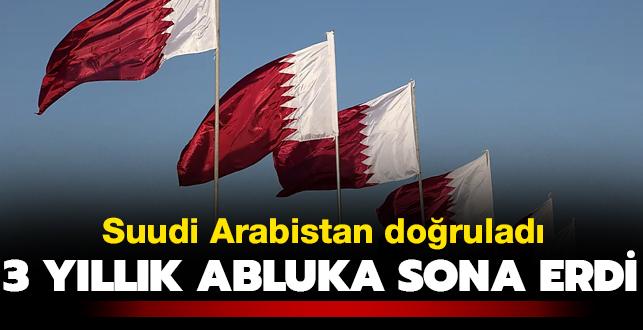 Suudi Arabistan dorulad... Katar'a uygulanan 3 yllk abluka kalkt