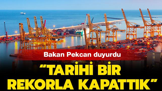Ticaret Bakan Ruhsar Pekcan byle duyurdu: Tarihi bir rekorla kapattk!