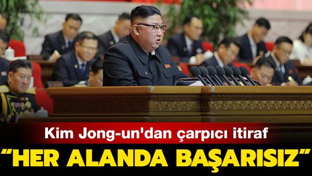 Kim Jong-un'dan arpc itiraf: 'Her alanda baarsz'