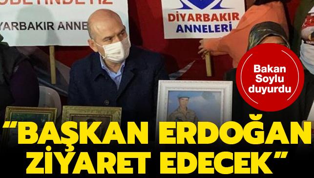 Bakan Soylu Diyarbakr'da duyurdu: Bakan Erdoan yakn zamanda gelecek