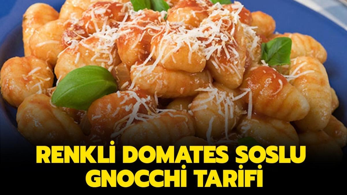 Gelinim Mutfakta renkli domates soslu gnocchi tarifi, malzemeleri! Renkli domates soslu gnocchi nasl yaplr" 