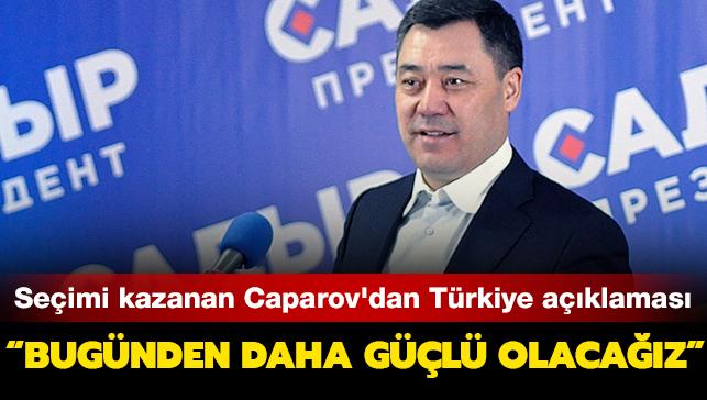 Cumhurbakanln kazanan Caparov'dan Trkiye aklamas: Daha gl olacak