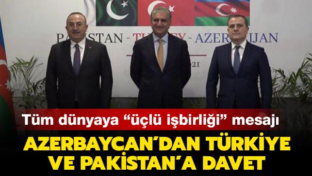 Azerbaycan'dan Trkiye ve Pakistan'a davet