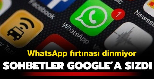 WhatsApp frtnas dinmiyor: Sohbetler Google'a szd
