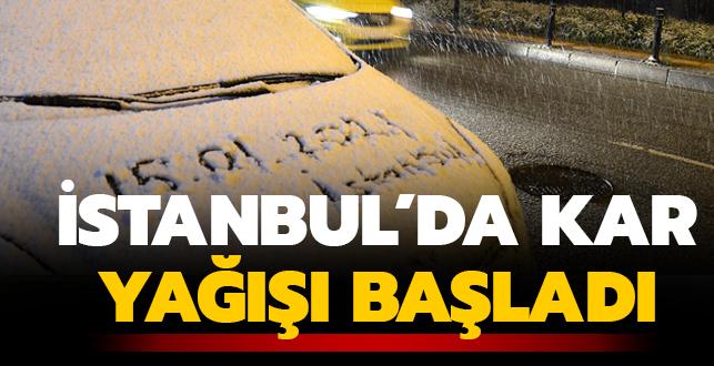 Son dakika haberi: stanbul'da kar ya balad: Yksek kesimler beyaza brnd