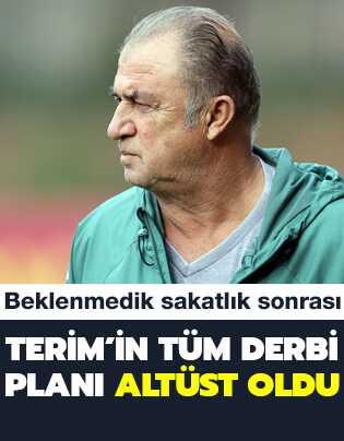 Terim'in tüm derbi planı altüst oldu! Beklenmedik sakatlık sonrası...