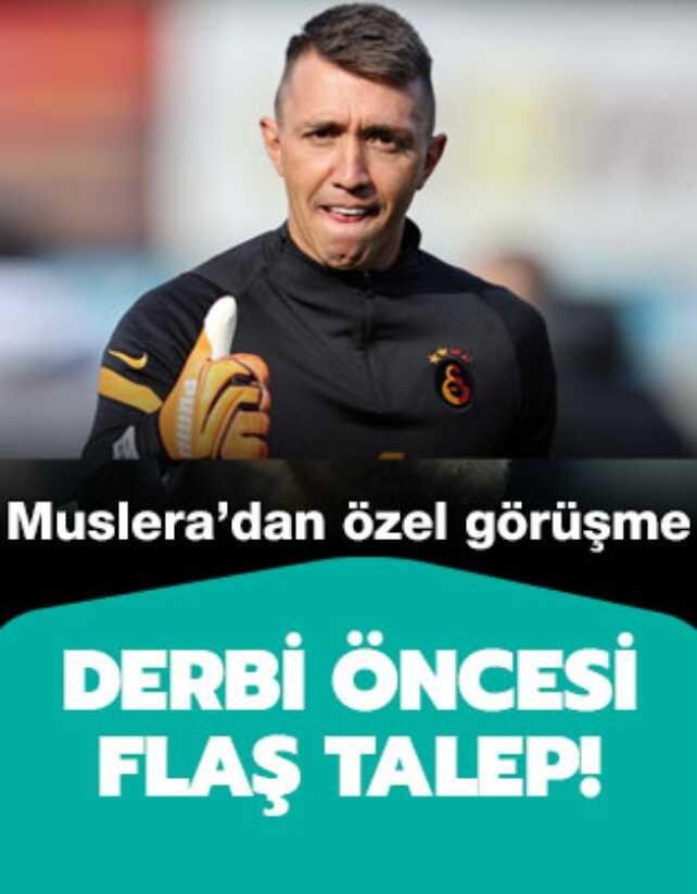Derbi öncesi Fernando Muslera'dan Terim'e flaş talep