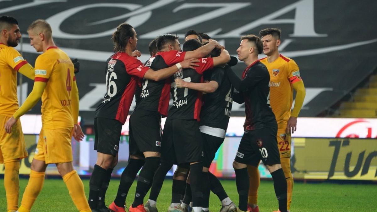 Gaziantep FK sahasında Kayserispor'u 2-1 mağlup etti