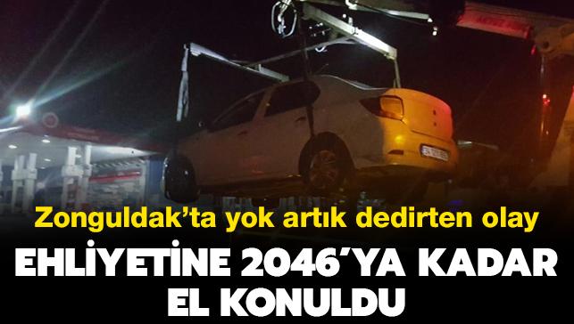 Zonguldak'da yok artık dedirten olay: Ehliyetine 2046'ya kadar el konuldu