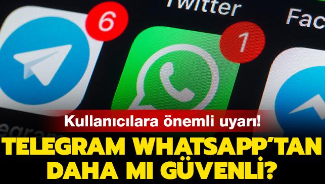 Telegram, WhatsApp'tan daha m gvenli" Kullanclara nemli uyar!