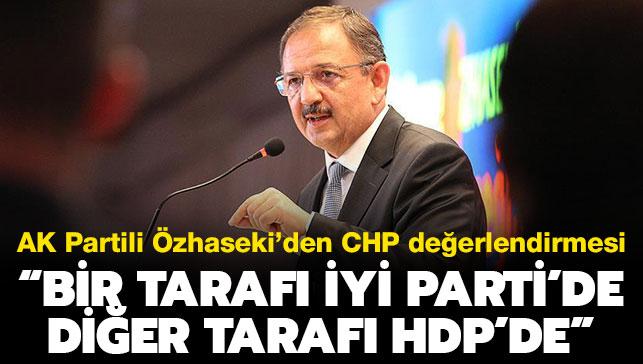 AK Partili zhaseki'den CHP deerlendirmesi: "Bir taraf Y Parti'de, dier taraf HDP'de"