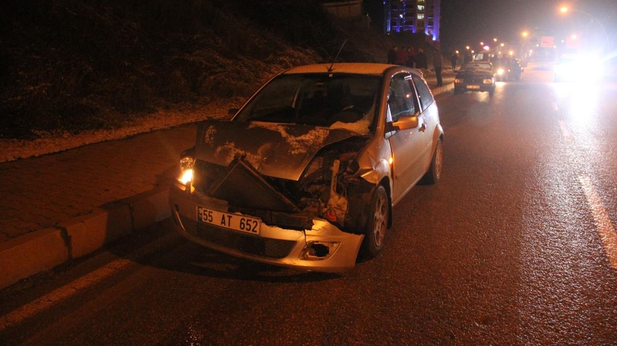 Samsun'da zincirleme trafik kazas