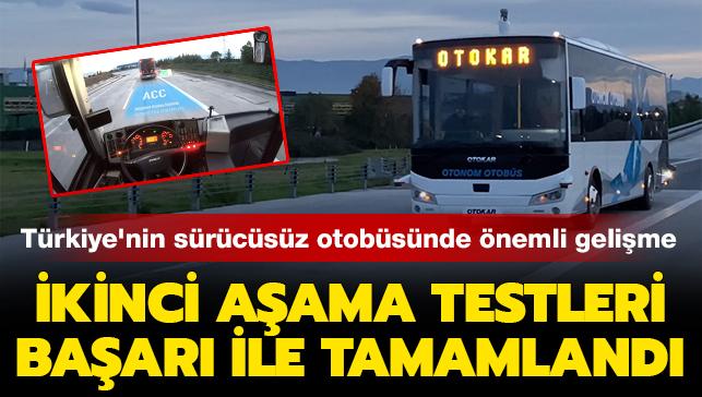 Trkiye'nin srcsz otobsnde nemli gelime: Testleri baar ile tamamland