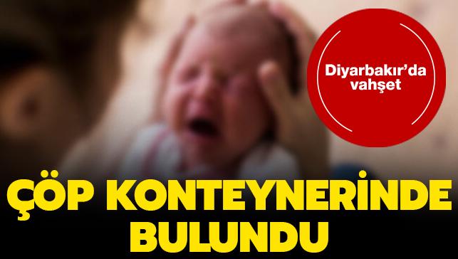 Diyarbakr'da kan donduran olay! Yeni domu bebek p konteynerinde bulundu