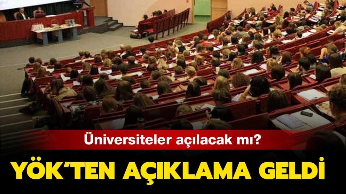 niversiteler hakknda son durum aklamas nedir"