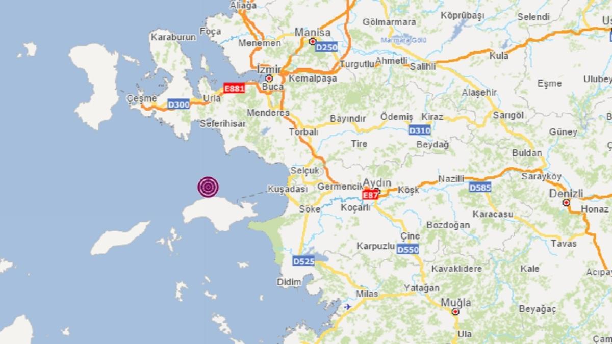 zmir'de iddetli hissedildi! Ege Denizi'nde 4,5 byklnde korkutan deprem
