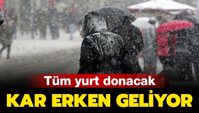 İstanbul çevresinde 28 Ocak Perşembe günü kar yağışı bekleniyor