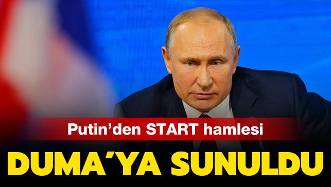 Putin'den START hamlesi: Duma'nın onayına sunuldu