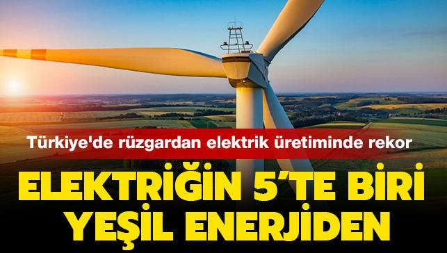 Yeşil enerjide tüm zamanların en yüksek seviyesi: Türkiye'de rüzgardan elektrik üretiminde rekor kırıldı