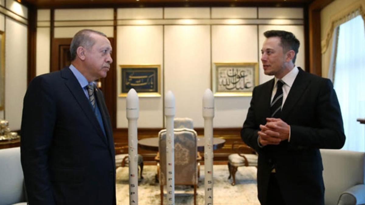 Başkan Erdoğan Elon Musk ile görüştü