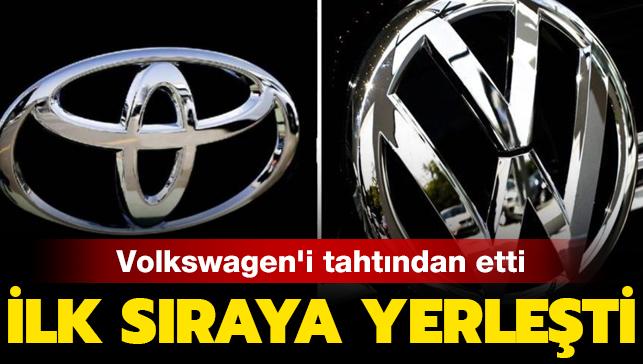 Japon Toyota, Alman Volkswagen'i tahtından etti... İlk sıraya yerleşti
