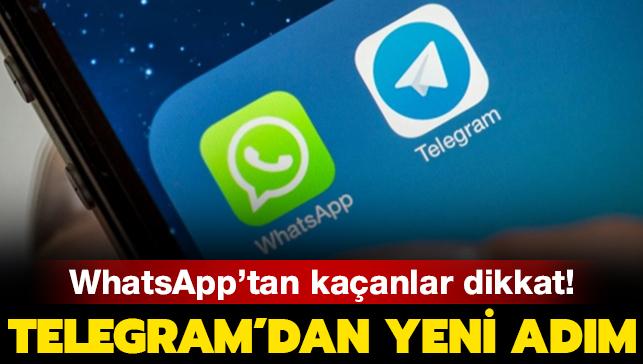 WhatsApp'tan kaçanlar dikkat! Telegram'dan yeni adım