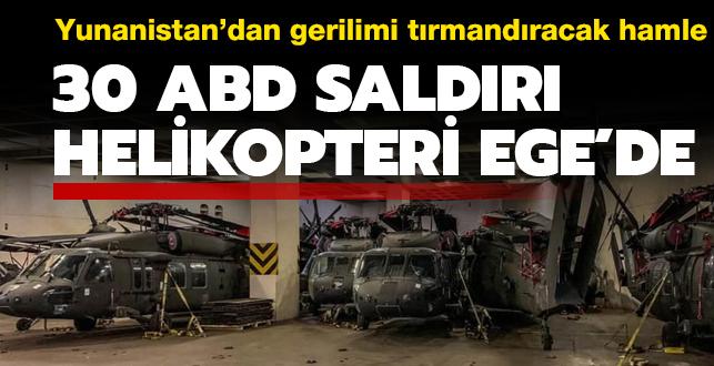 Yunanistan'dan Türkiye ile Doğu Akdeniz gerilimini tırmandıracak yeni hamle: ABD helikopterleri böyle görüntülendi
