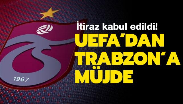 Trabzonspor'un itirazı kabul edildi! Kasaya 4 milyon Euro girecek...