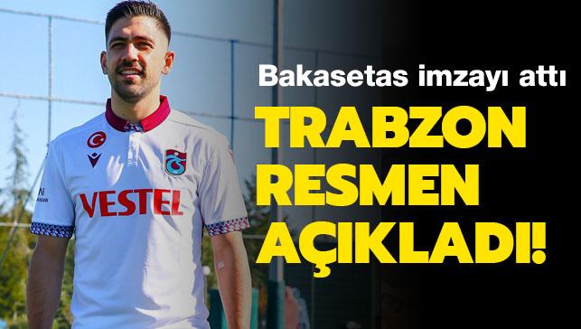 Trabzonspor Bakasetas'ı resmen açıkladı! İşte oyuncunun maliyeti...