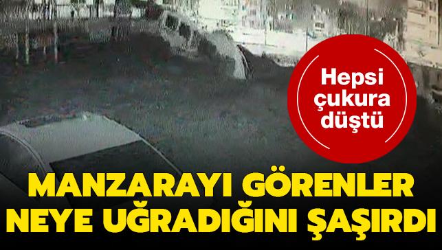 Sabah saatlerinde byk ok: Mahalleli grdkleri manzara karsnda korkuya kapld