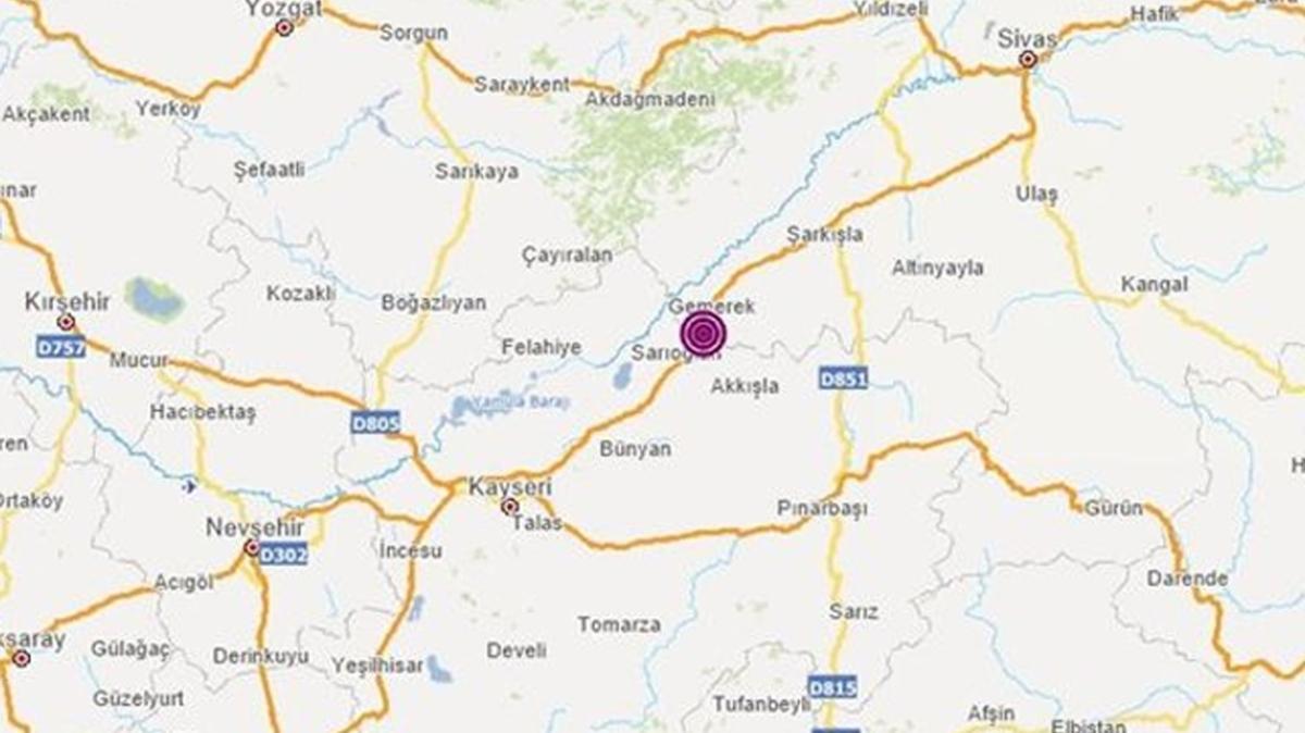 Son Dakika Haberi: Kayseri'de 4,6 byklnde deprem meydana geldi