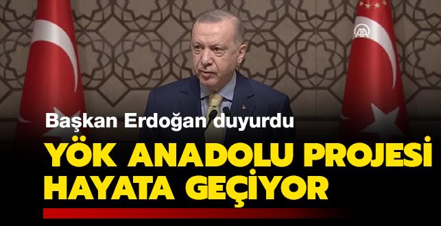 YK Anadolu Projesi tantld... Bakan Erdoan duyurdu: "nmzdeki haftadan itibaren hayata geiriyoruz"